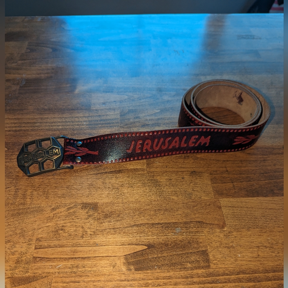 Jerusalem Belt and Belt Buckle